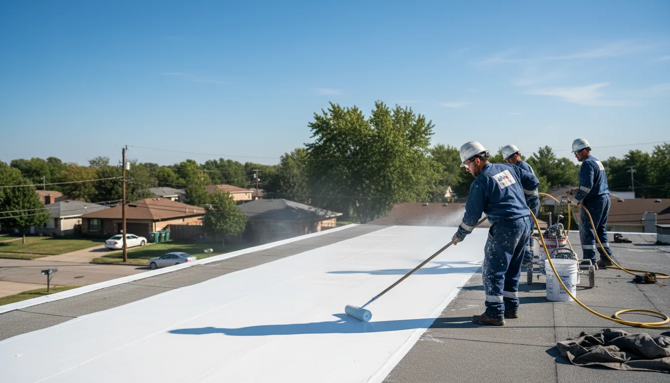 Commercial roof coating in Villisca, IA near me
